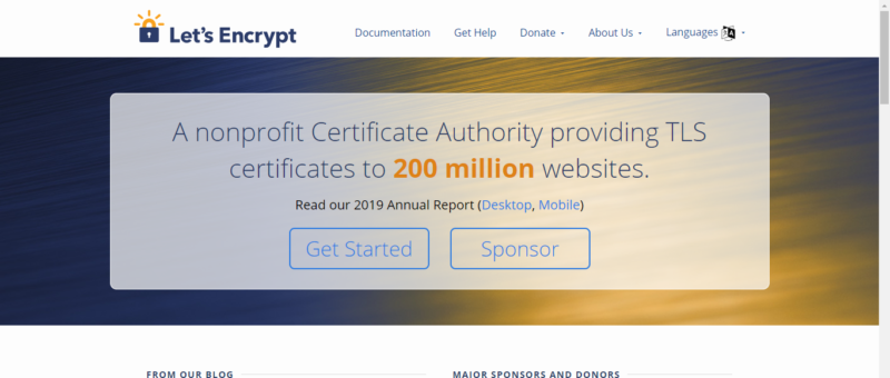 Let’s Encrypt 機構官方網站